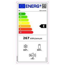 Réfrigérateur Combiné LG GBB71PZDMN Acier (186 x 60 cm)