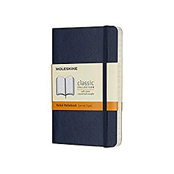 Moleskine carnet ligne couverture souple saphir