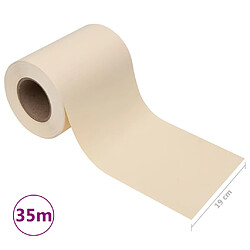 vidaXL Écran d'intimité de jardin PVC 35x0,19 m Crème pas cher