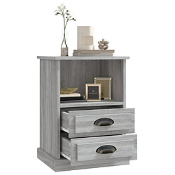 Acheter vidaXL Table de chevet sonoma gris 43x36x60 cm