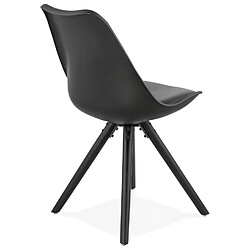 Acheter Alterego Chaise design 'PIPA' noire