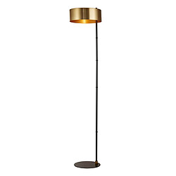 Searchlight Lampadaire Noir, Métal Doré Matériau : Acier doux Coloris : Or Nombre d'ampoules : 1 Type d'ampoule : E27 Puissance max par ampoule (W) : 60 Ampoules incluses : Non IP : 20 Hauteur en Cm : 149 Largeur en