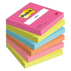 Notes repositionnables couleurs Poptimistic Post-it 76 X 76 mm - bloc de 100 feuilles - Lot de 12