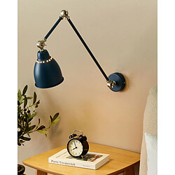 Beliani Lampe murale bleu foncé MISSISSIPPI L