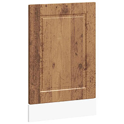 vidaXL Panneau de lave-vaisselle Porto vieux bois 45x1,5x67 cm