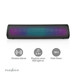 Acheter NEDIS Enceinte Bluetooth Haut -parleur Bluetooth 18W mobile MEGA BASS TWS USB KARAOKE