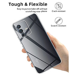 Htdmobiles Coque pour Vivo V23 5G - housse etui silicone gel fine + verre trempe - TRANSPARENT TPU