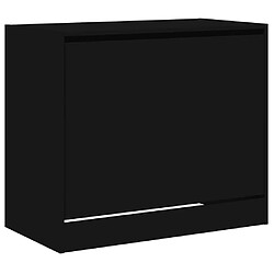 Acheter Maison Chic Armoire à chaussures | Meuble de rangement à chaussures Meuble d'Entrée noir 80x42x69 cm bois d'ingénierie -MN37876