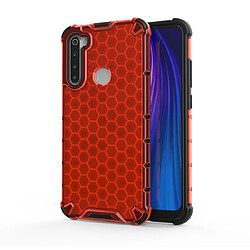 Wewoo Coque Souple Pour Redmi Note 8 Etui antichoc en nid d'abeille PC + TPU Rouge