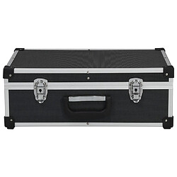 Avis vidaXL Valise à outils 46 x 33 x 16 cm Noir Aluminium