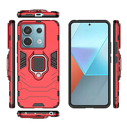 Htdmobiles Coque pour Xiaomi Redmi Note 13 Pro 5G / Poco X6 5G - housse etui rigide anti choc + verre trempe - ROUGE