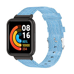 Bracelet en nylon toile respirante, bleu pour votre Xiaomi Redmi Watch 2