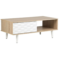 Beliani Table basse Panneau de particules Bois clair SWANSEA