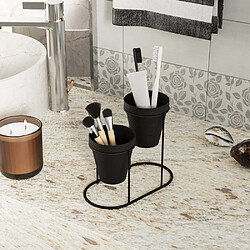 Acheter Hanah Home Cache-pots en métal 2 pots Decorative noir.