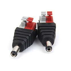 Lot 10pcs Balun Adaptateur Connecteur 5.5x2.1mm DC Coaxial Caméra Mâle BNC Vidéo