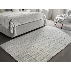 Vente-Unique Tapis en relief 100% laine de Nouvelle-Zélande fait à la main - 200 x 290 cm - 2000g/m2 - Ivoire - DALILA