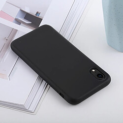 Avis Wewoo Coque TPU antichoc en silicone liquide de couleur solide pour iPhone XR (noir)