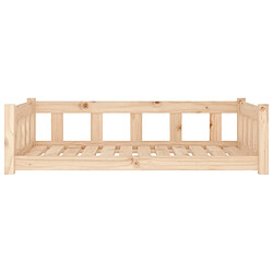 Avis vidaXL Lit pour chien 105,5x75,5x28 cm bois de pin solide