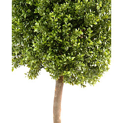 Pegane Plante artificielle haute gamme Spécial extérieur / Buis tige boule UV résistant - Dim : H.140 x D.50 cm