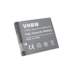 vhbw batterie remplacement pour Canon NB-8L pour appareil photo APRN (600mAh, 3,6V, Li-ion)