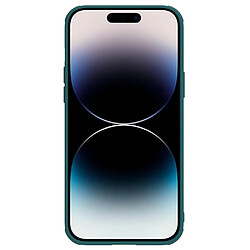 Coque en TPU + PU NILLKIN anti-rayures, magnétique, support de la recharge sans fil avec glissière pour appareil photo pour votre iPhone 14 Pro - vert