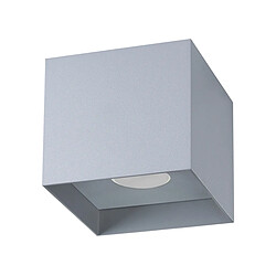 Sollux Downlight carré minimaliste monté en surface gris 1x GU10