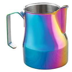 café en acier inoxydable moussant pot à lait tirer fleur cylindre tasse 550ml coloré