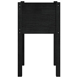 Acheter vidaXL Jardinières d'extérieur 2pcs Noir 40x40x70cm Bois de pin massif