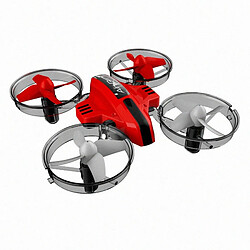 Universal 2.4G 3 en 1 RC Quadcopter Drone Mini Helicopter Water Ground Air Mode Drone Aircraft Adultes Enfants Silence Jouets Cadeaux Mode Wireless | RC Helicopter(Rouge)