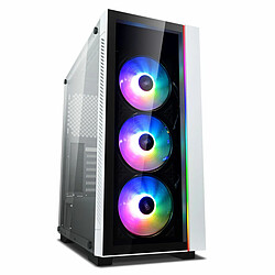 Boîtier ATX semi-tour DEEPCOOL MATREXX 55 V3 ADD-RGB WH 3F Blanc Noir Multicouleur