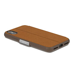 Etui Moshi SenseCover iPhone X Marron pas cher