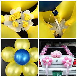 Avis Wewoo 51 PCS Fleur Ballons Décoration Accessoires Prune Clip Anniversaire De Mariage Fête En Plastique Ballon