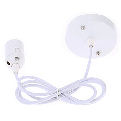 Avis Wewoo E27 Support de lampe DIY Plafonnier Lustre Ampoules Vis Base SocketLongueur du câble 1 m Blanc