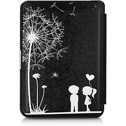 Power Direct Housse Kobo Clara HD Etui Coque Support Clara HD - Noir Blanc Petit Couple Amour