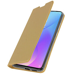 Avizar Housse Xiaomi Mi 9T Étui Folio Porte-carte Support Vidéo Or