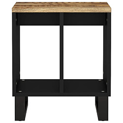 Avis vidaXL Table d'appoint 40x31x46 cm Bois de manguier et d'ingénierie