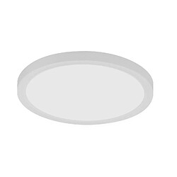 NETTLIFE Plafonnier LED ronde 15W Moderne 22cm Blanc neutre plate IP44 Lampe de Salle de bain pour chambre cuisine couloir