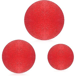 3pcs Jouet Balle à Mâcher pour Chien en Caoutchouc Solide Balle Rebondissante Jouet de Nettoyage des Dents pour Jouer et Faire de l'Exercice (5cm+6cm+7cm)