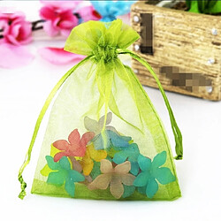 Wewoo Décorations de Fête 100 PCS Organza Gift Bags Emballage Bijoux Sac De Mariage Décoration De De MariageTaille 7x9cm D19 Vert Olive