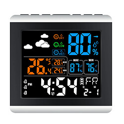 Réveil numérique LCD grand écran avec hygromètre à calendrier de température