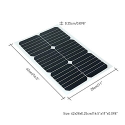 Acheter Justgreenbox Panneau solaire semi-flexible mono 20W 12V avec puce Sunpower pour chargeur de batterie bateaux Cara - 32863371470