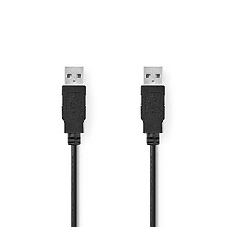 NEDIS Câble USB 2.0 A Mâle - A Mâle 2,0 m Noir