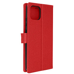 Avizar Housse Samsung Galaxy A03 Clapet Portefeuille Stand Vidéo rouge