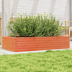 vidaXL Jardinière cire marron 110x60x23 cm bois de pin massif