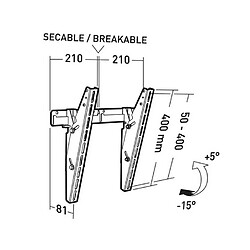 Avis ERARD Group Support mural inclinable pour écran 30 à 90 - 002531 - ERARD