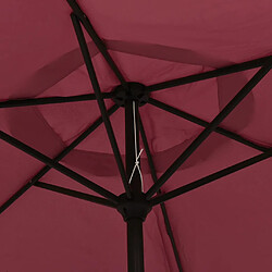 Acheter vidaXL Parasol Bordeaux 200x224 cm Aluminium