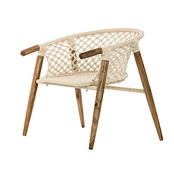 Fauteuil de jardin en macramé coton - Jardiline