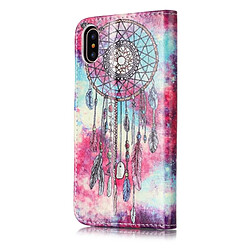 Avis Wewoo Coque pour iPhone X Papillon Wind Chimes Motif Horizontal Flip Housse en cuir avec Titulaire & Card Slots & Wallet