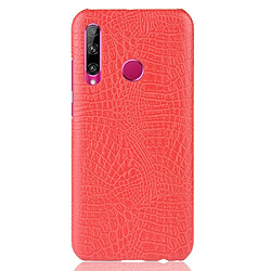 Wewoo Coque PC antichoc texture crocodile + PU pour Huawei Honor 10i / 20i rouge