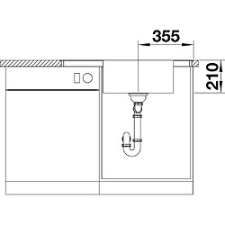 Acheter BLANCO 523002 Andano XL 6 S-IF Compact 6 S évier de cuisine eedel acier soie Brillance, acier inoxydable